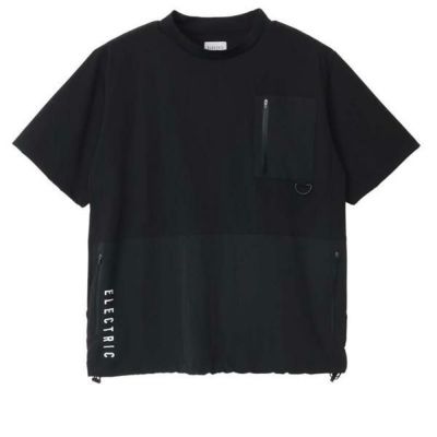 ELECTRIC エレクトリック　ストレッチ　撥水　 NYLON CARGO POCKET tee  /BLACK  Tシャツ  アパレル
