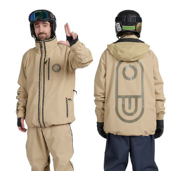 【楽天最安値に挑戦】 エアブラスター シェル TAN / -jacket MAX 25-26 メンズ ウェア スノーボード