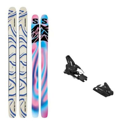 【フリースタイル☆】161cm　SALOMONスキー板♪　ツインチップ！ サロモン SALOMON Temptress 161cm センター80mm ビンディング