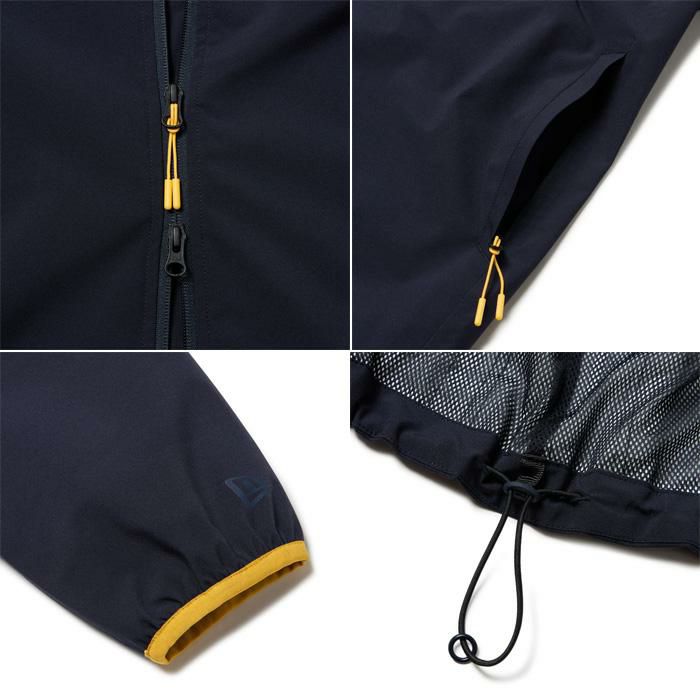 ニューエラ ゴルフウェア レインジャケット 2-Way スリーブ ネイビー