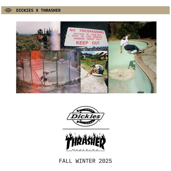 ディッキーズ × スラッシャー コラボ ビーニー ブラック Dickies x