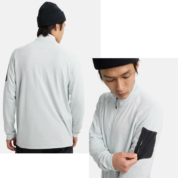 バートン ak HELIUM GRID HALF ZIP FLEECE ヘリウム グリッド ハーフ バートン ak HELIUM GRID HALF ZIP FLEECE ヘリウム グリッド ハーフ