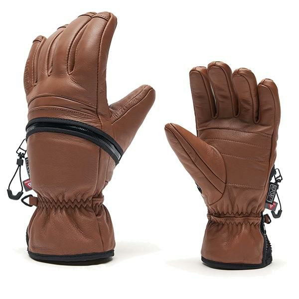 deathgrip glove co デスグリップ ZOMBIE GLOVE Leather BROWN 5本指