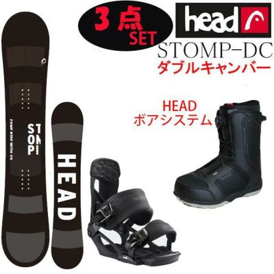 スノーボード 3点セット HEAD ヘッドスノーボード 板 STOMP-TRUE DC